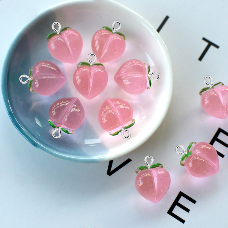 Resin Art Jewellery Kit - 10Pcs New Transparent Peach Flat Resin