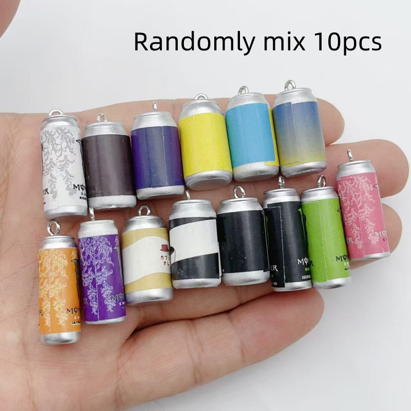 Resin Art Jewellery Kit - 10Pcs Mini Simulation Beverage Can Resin