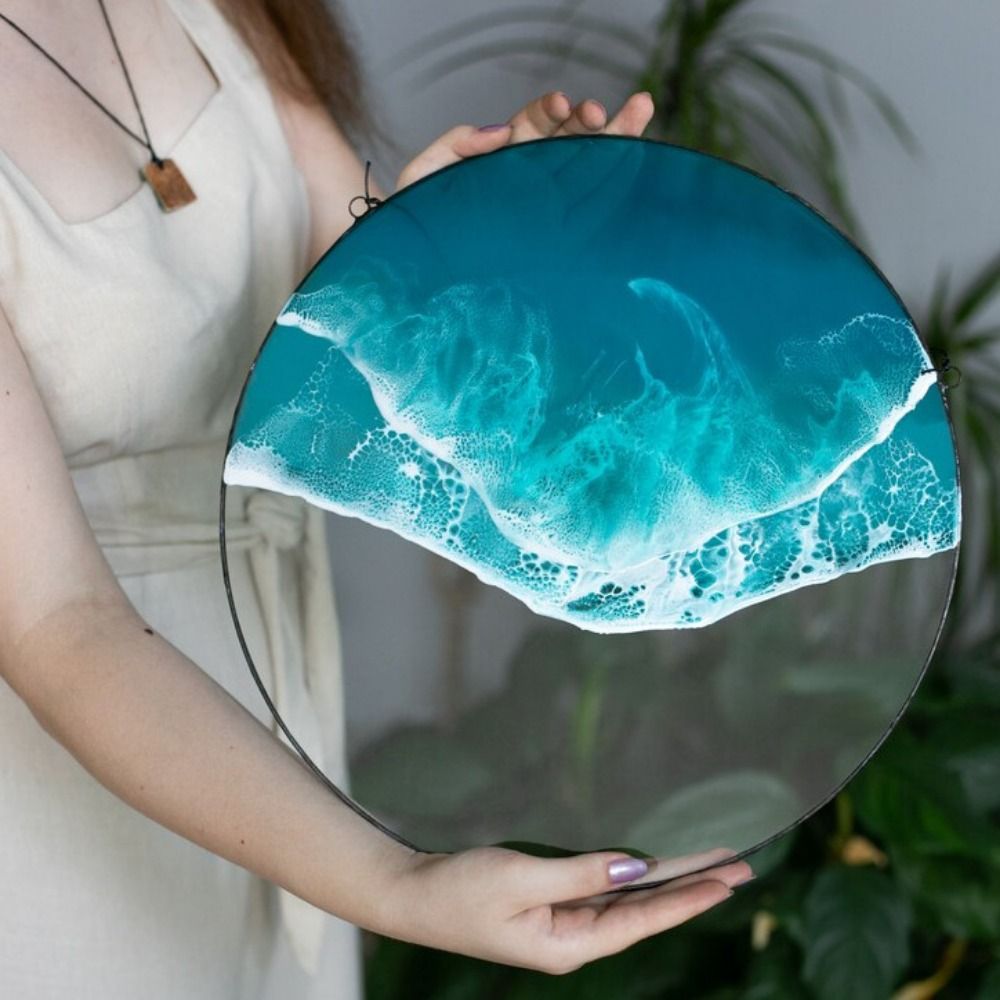 Resin Art Easy - Ocean Scenery Ocean-Wave Wall Art Hangings