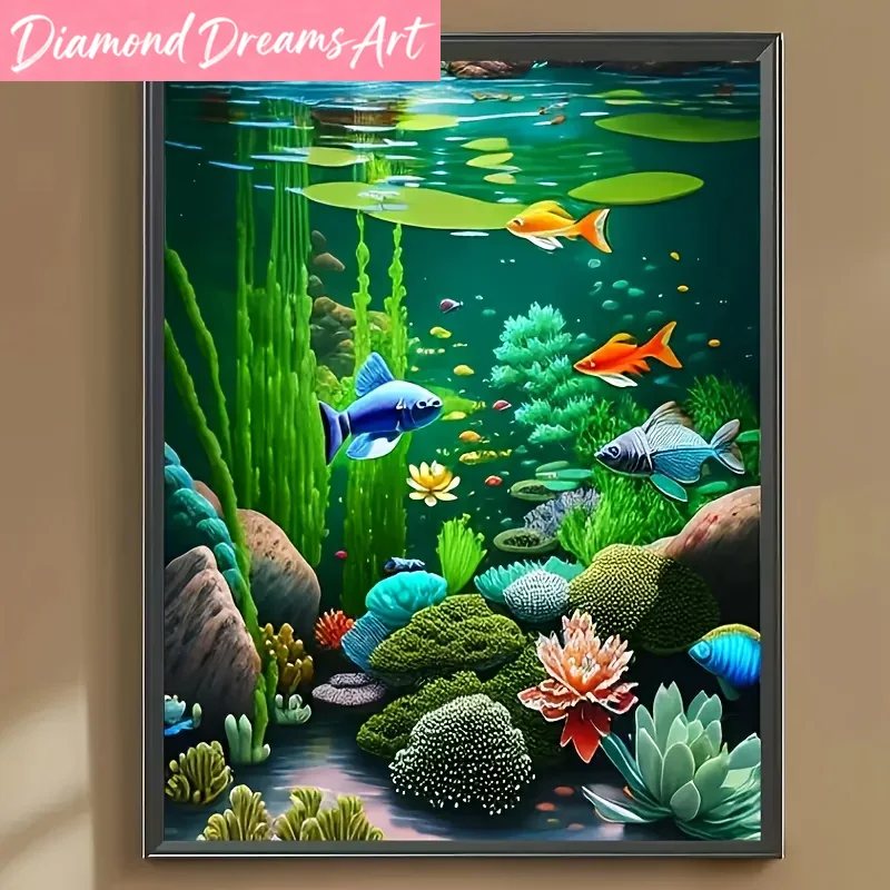 Resin Art For Beginner - Frameless,Diamond Art Painting Underwater World Full