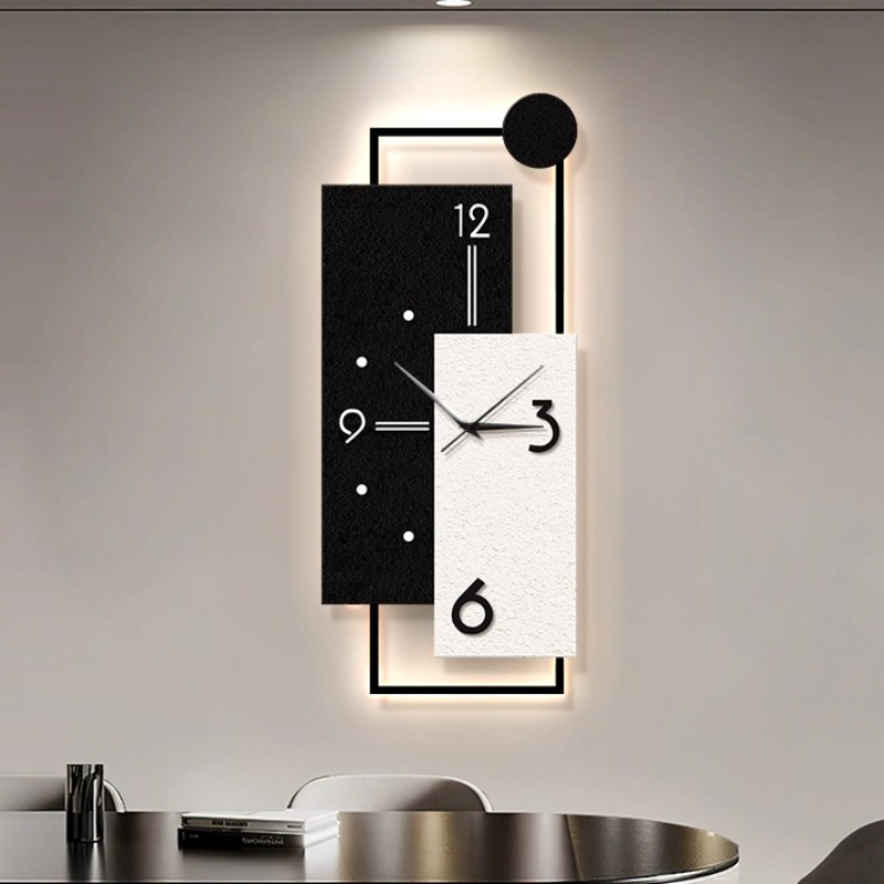 Resin Art Wall Clock - Luxury Living Room Wall Clock Restaurant