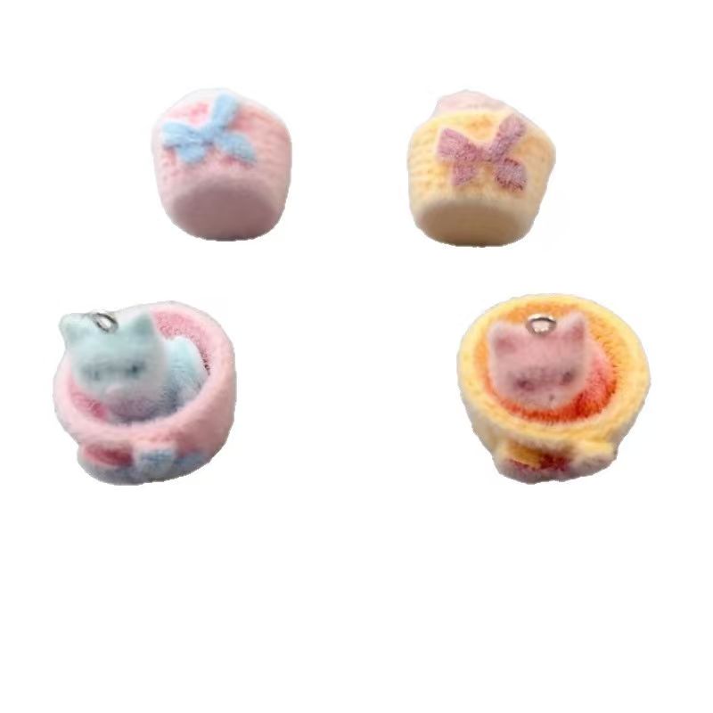 4pcs 3D plush resin cat pendan - đánh giá và giá Resin Art Jewellery Kit