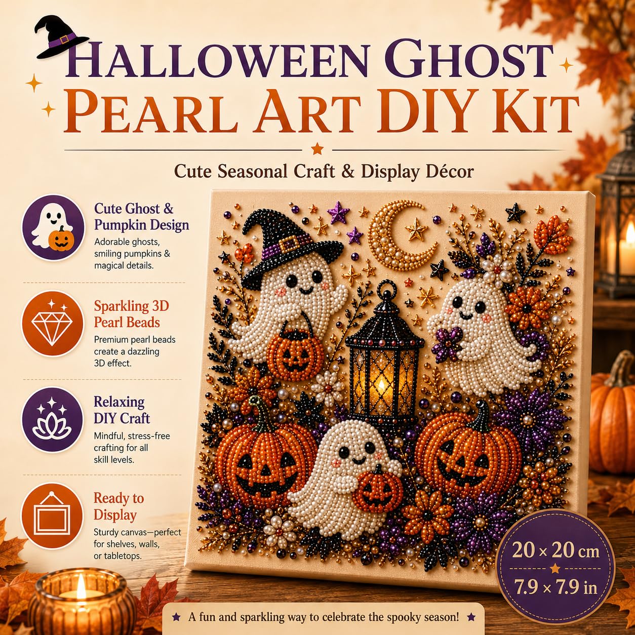 @Halloween Ghost Pearl Art Kit - đánh giá và giá Resin Art For Beginner