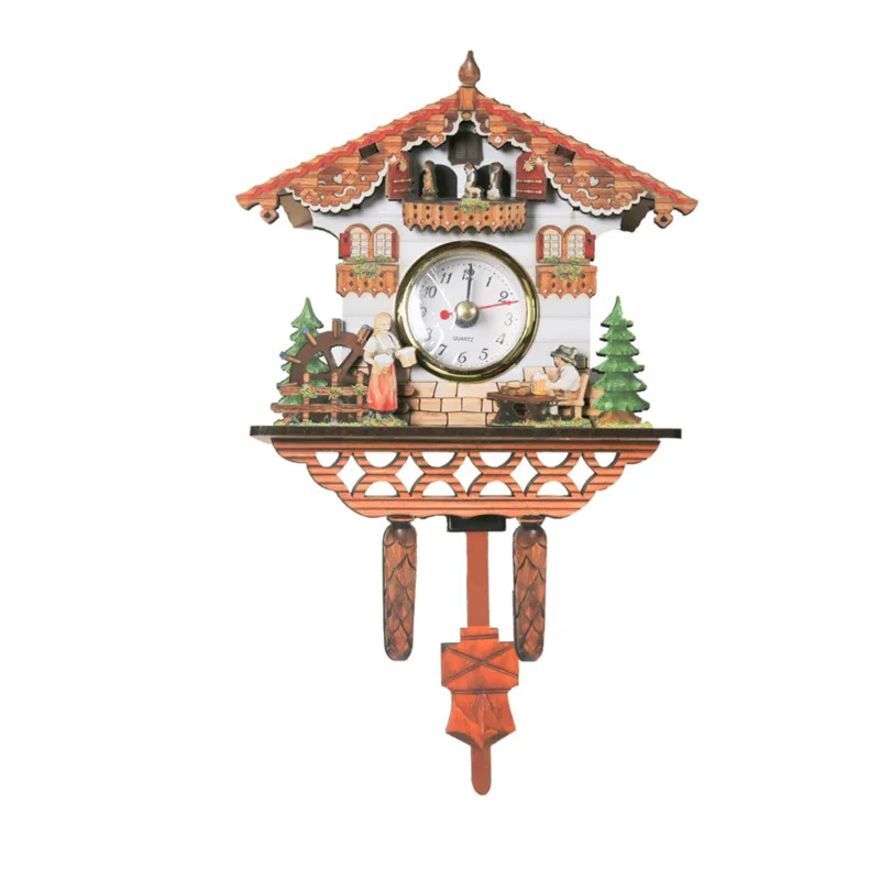 Cuckoo Wall Clock Vintage Wood - đánh giá và giá Resin Art Wall Clock