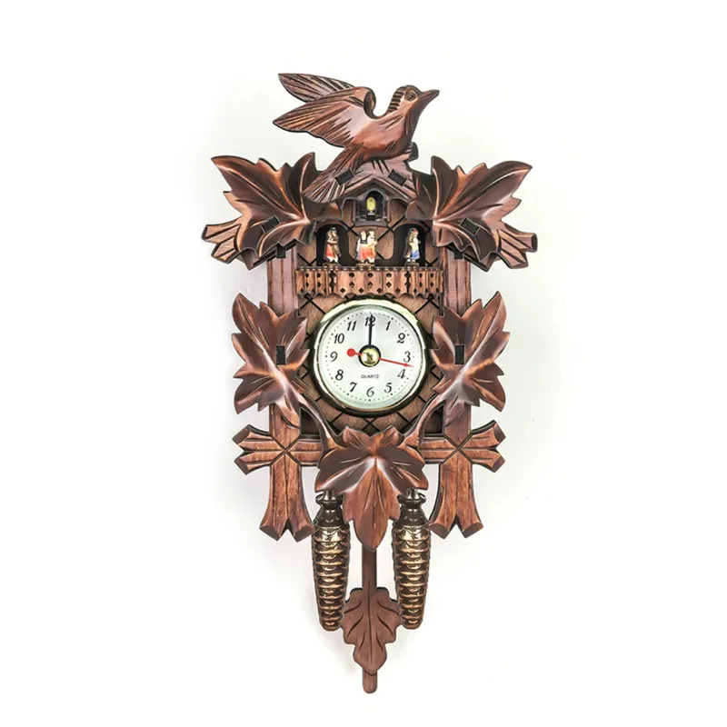 Cuckoo Wall Clock Vintage Wood - đánh giá và giá Resin Art Wall Clock
