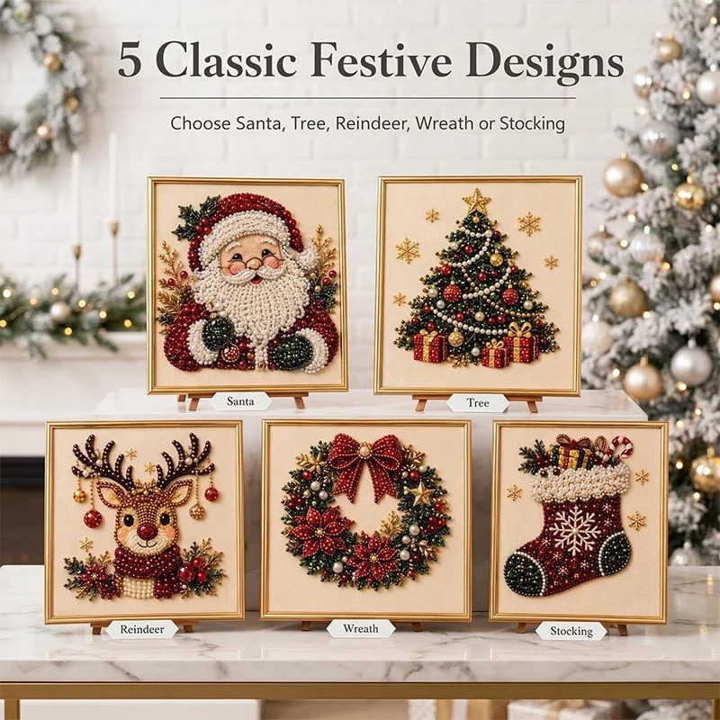 Christmas Pearl Diamond Painti - đánh giá và giá Resin Art For Beginner