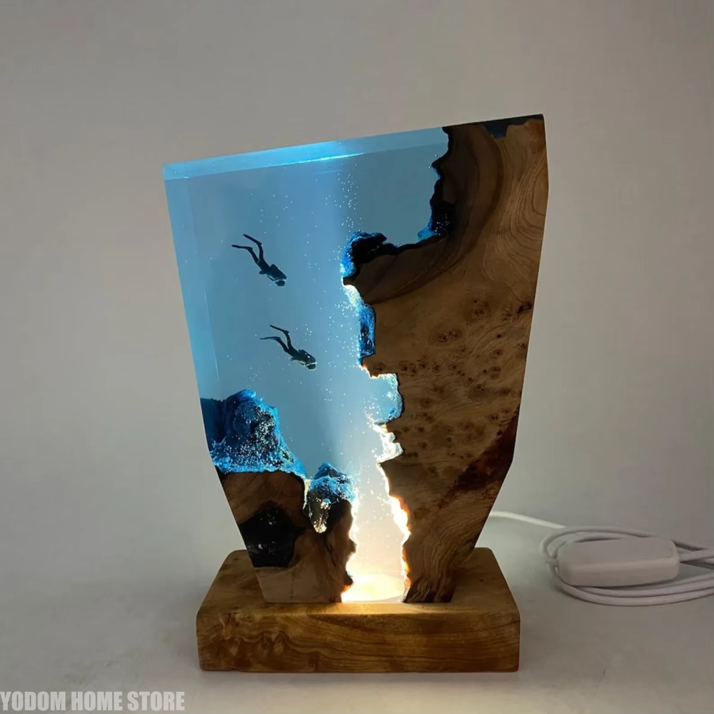 New Seabed World Organism Resi - đánh giá và giá Resin Art Lamp