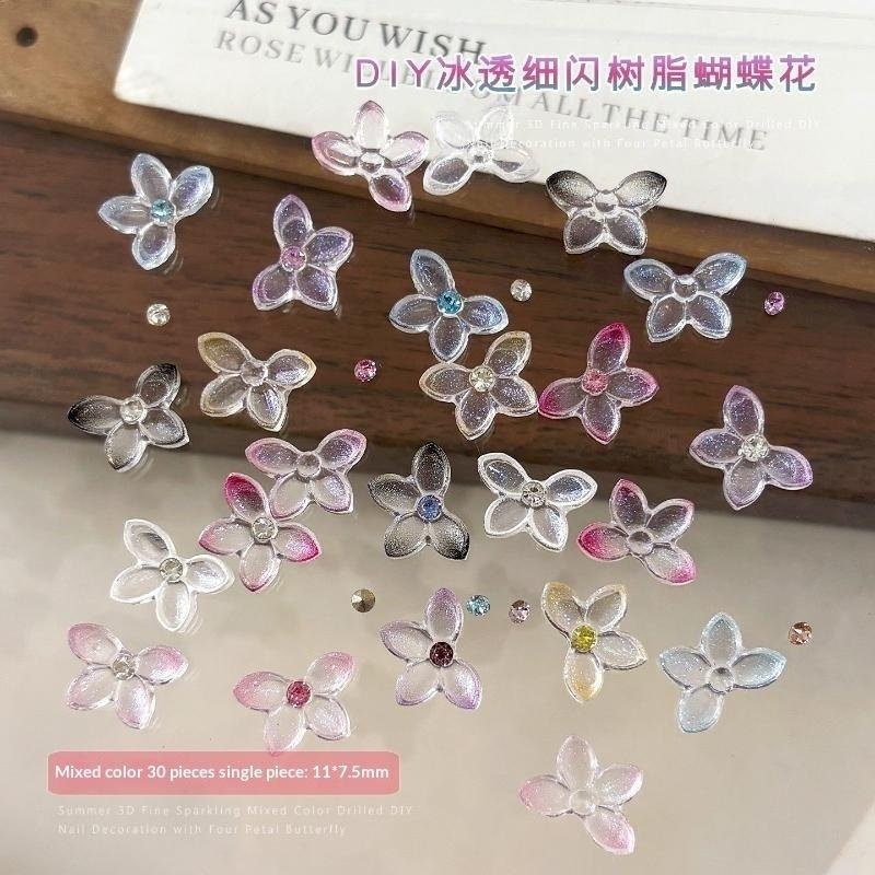 30Pcs 3D Glitter Resin Butterf - đánh giá và giá Resin Art Using Flowers