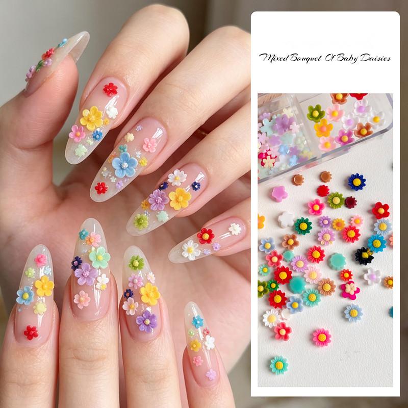 Summer 3D Sunflower Nail Charm - đánh giá và giá Resin Art Using Flowers