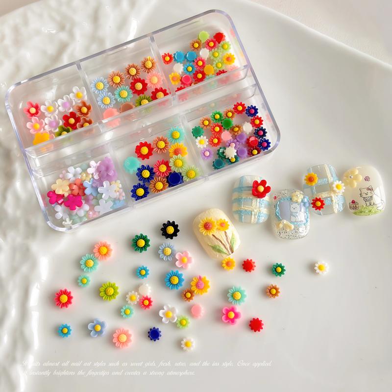 Summer 3D Sunflower Nail Charm - đánh giá và giá Resin Art Using Flowers