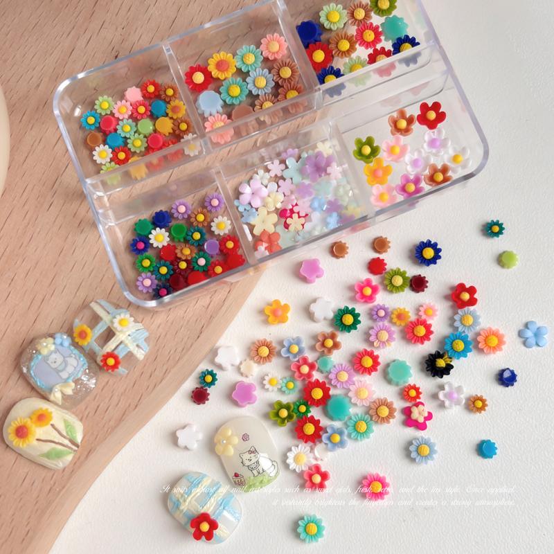 Summer 3D Sunflower Nail Charm - đánh giá và giá Resin Art Using Flowers
