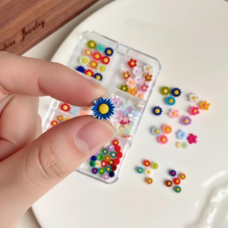 Summer 3D Sunflower Nail Charm - đánh giá và giá Resin Art Using Flowers