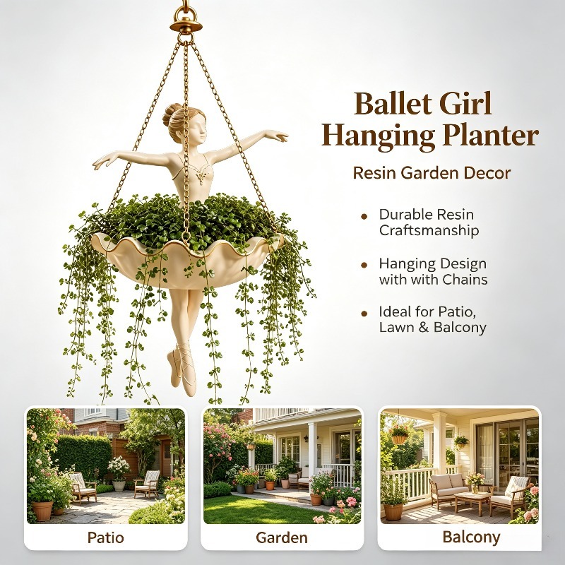 Decorative Ballerina Hanging P - đánh giá và giá Resin Art Using Flowers