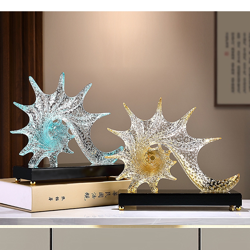 Light Luxury Starfish Sculptur - đánh giá và giá Resin Art Lamp
