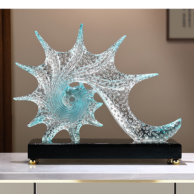 Light Luxury Starfish Sculptur - đánh giá và giá Resin Art Lamp