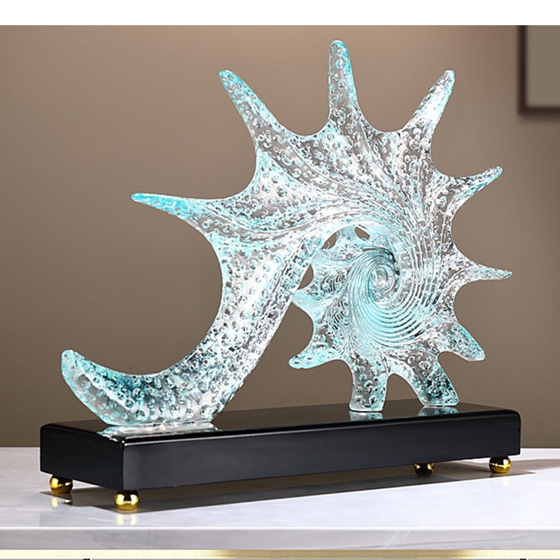 Light Luxury Starfish Sculptur - đánh giá và giá Resin Art Lamp