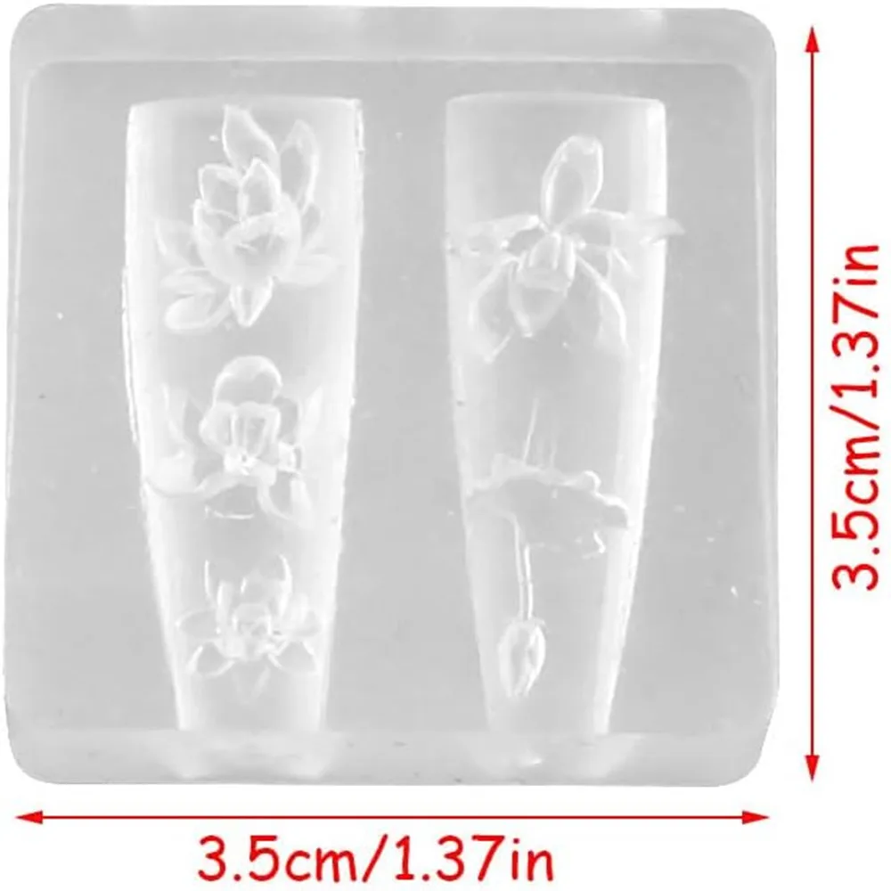 3D thorns Nail Design Silicone - đánh giá và giá Resin Art Templates Free