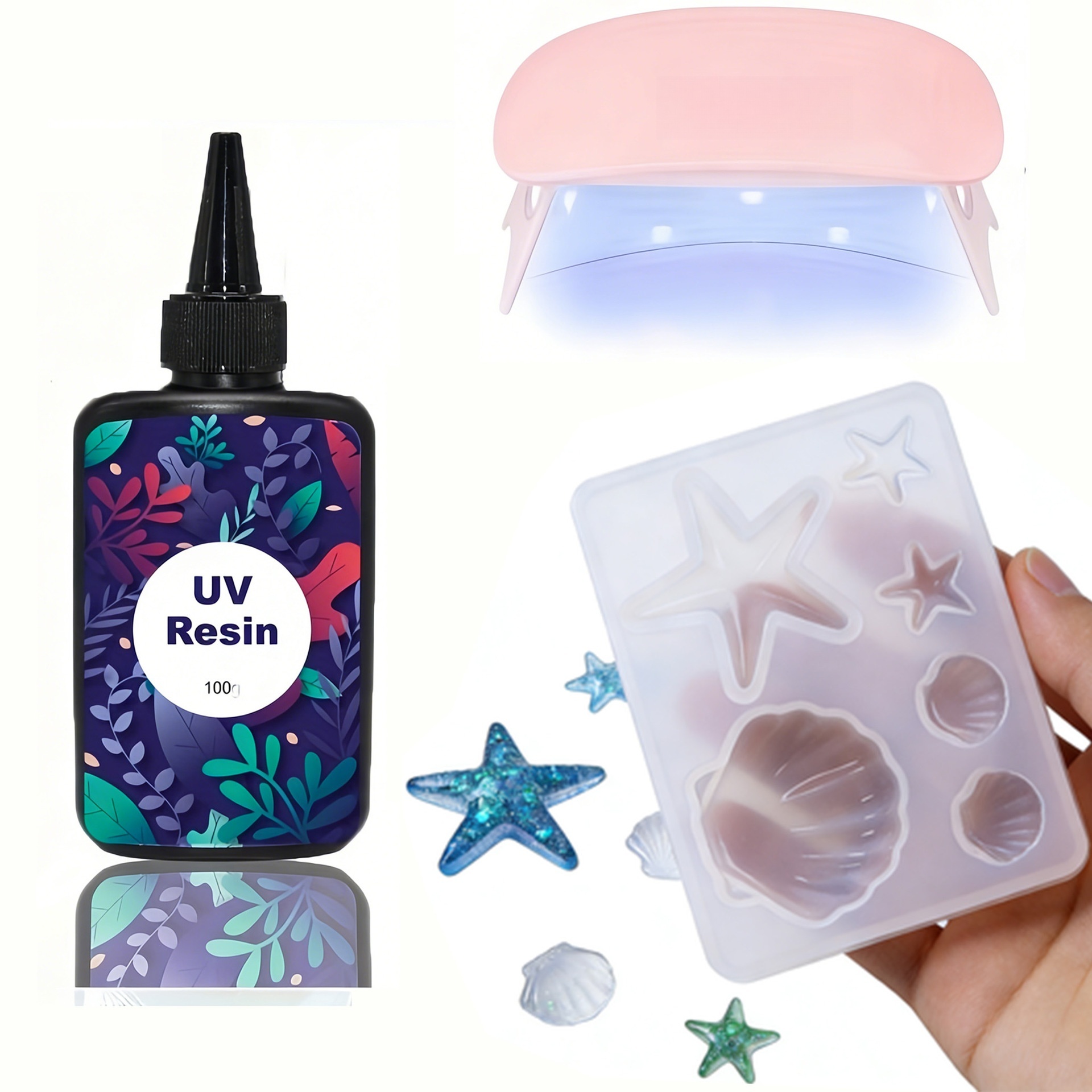 DIY Ocean Theme Crystal Epoxy  - đánh giá và giá Resin Art Letters