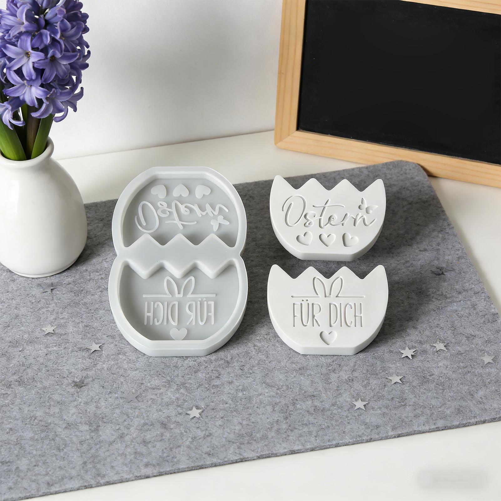 Silicone Easter Egg Molds Bunn - đánh giá và giá Resin Art Easy