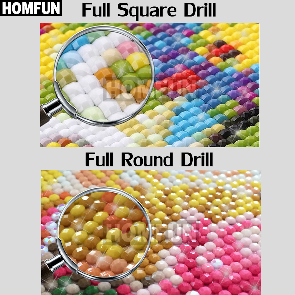 HOMFUN Full Vuông/Vòng Mũi Kho - đánh giá và giá Resin Art Name