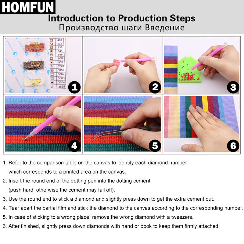 HOMFUN Full Vuông/Vòng Mũi Kho - đánh giá và giá Resin Art Name