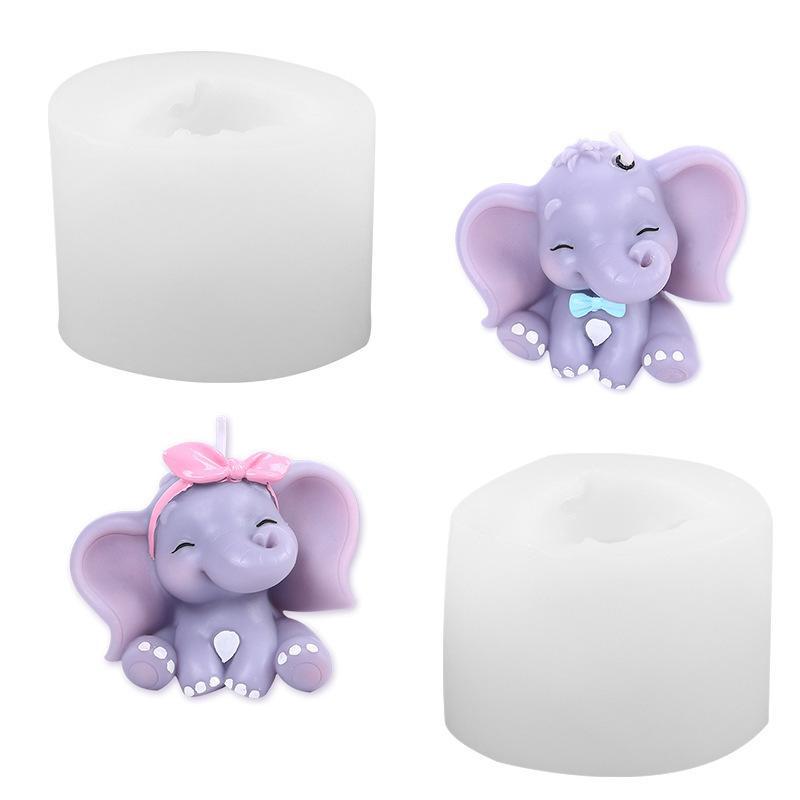 Cute 3D Elephant Silicone Cand - đánh giá và giá Resin Art Easy