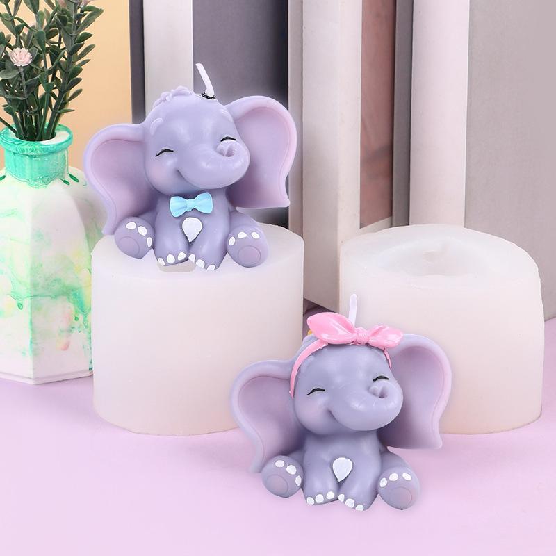 Cute 3D Elephant Silicone Cand - đánh giá và giá Resin Art Easy