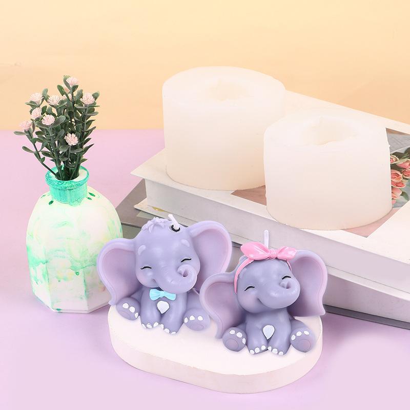 Cute 3D Elephant Silicone Cand - đánh giá và giá Resin Art Easy