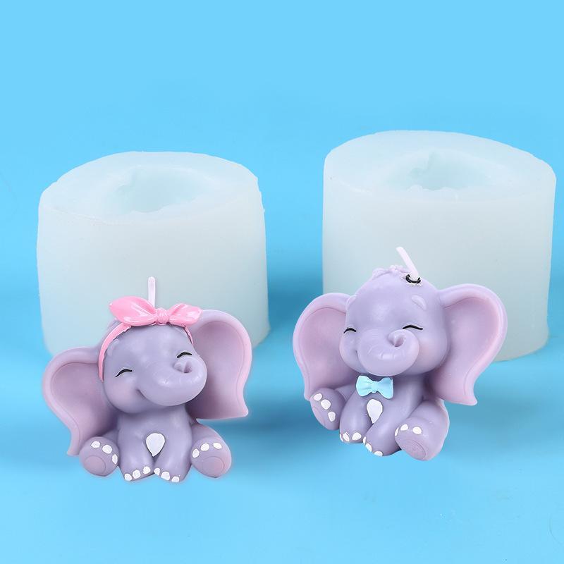 Cute 3D Elephant Silicone Cand - đánh giá và giá Resin Art Easy