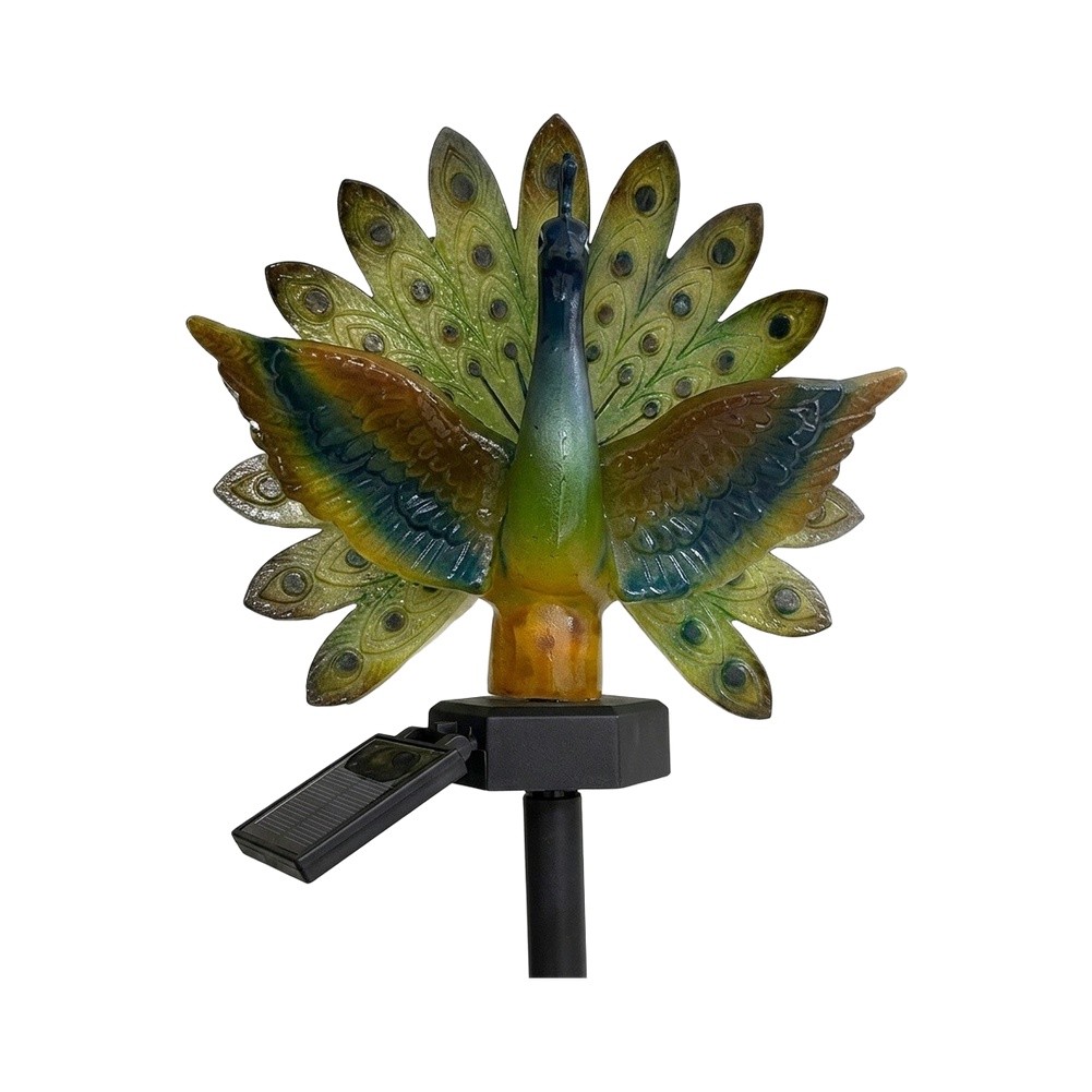 Resin Solar Peacock Garden Art - đánh giá và giá Resin Art Design