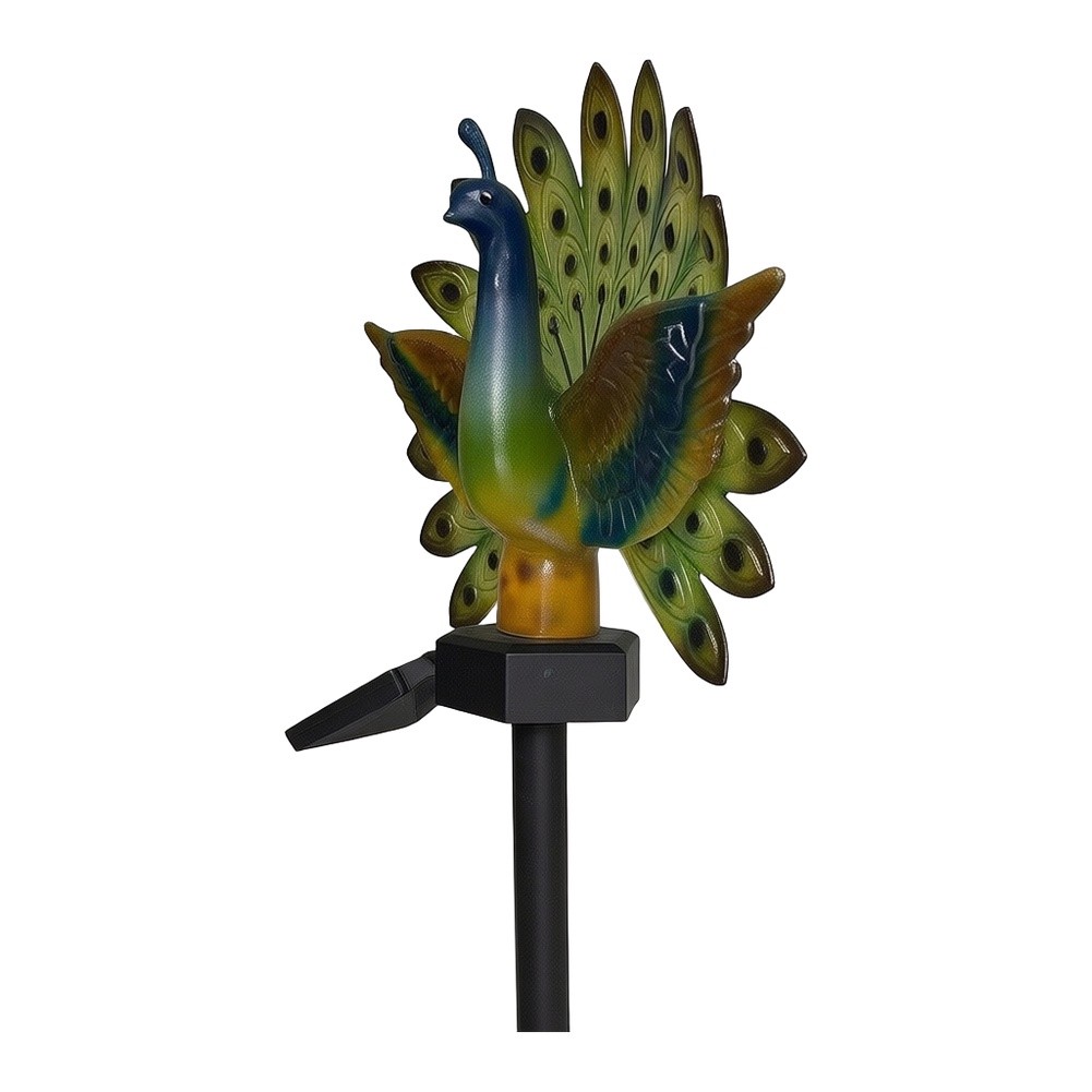Resin Solar Peacock Garden Art - đánh giá và giá Resin Art Design