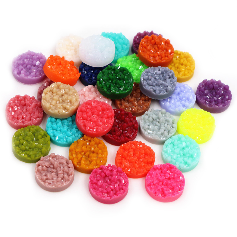 40pcs Resin Druzy Cabochons Do - đánh giá và giá Resin Art Jewellery Kit