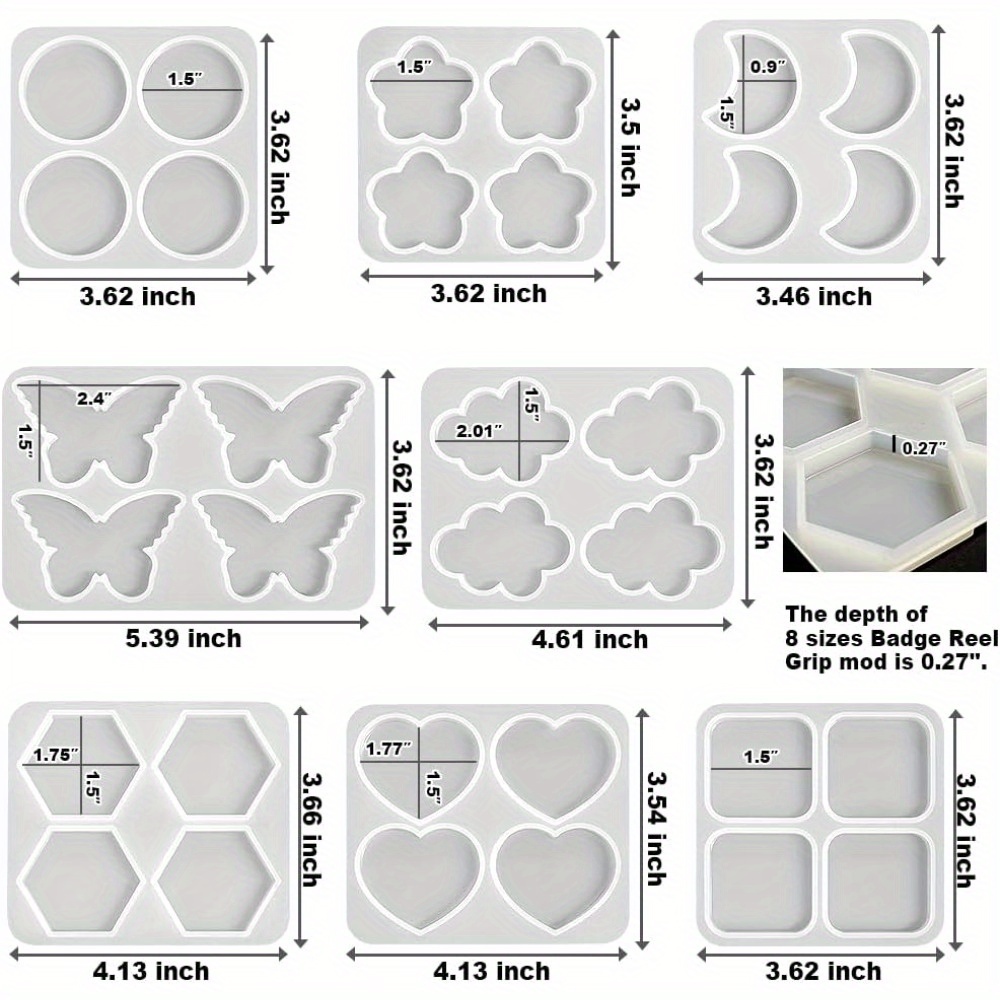 Multi-Shape DIY Resin Silicone - đánh giá và giá Resin Art Name
