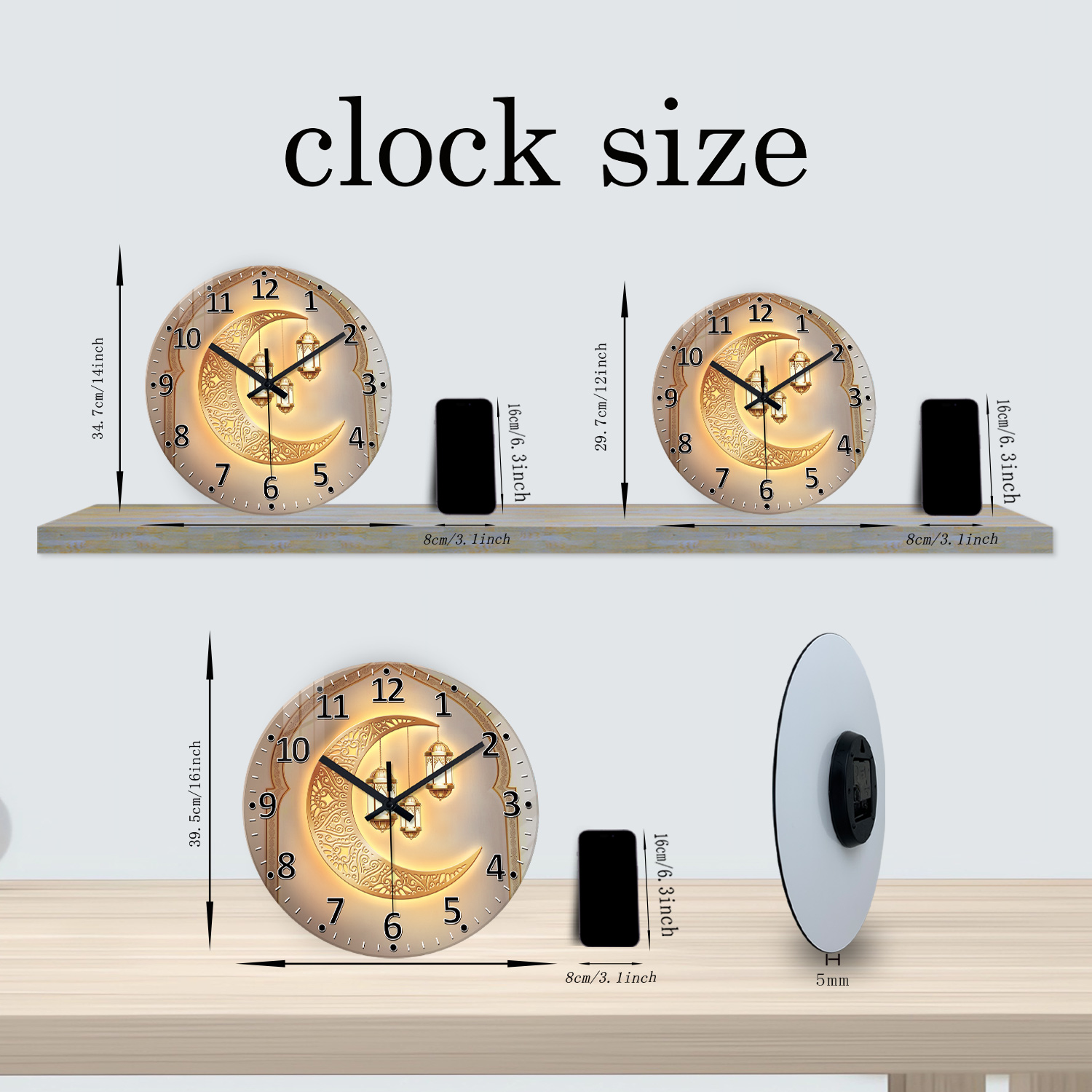 A Modern Accessible Luxury Gol - đánh giá và giá Resin Art Wall Clock