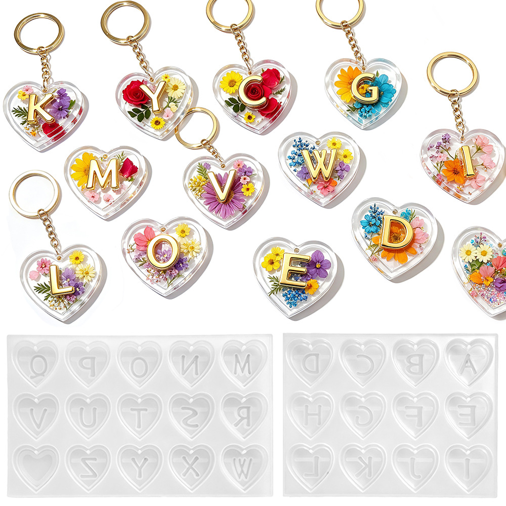 Complete 26 Letters & Heart Si - đánh giá và giá Resin Art Name