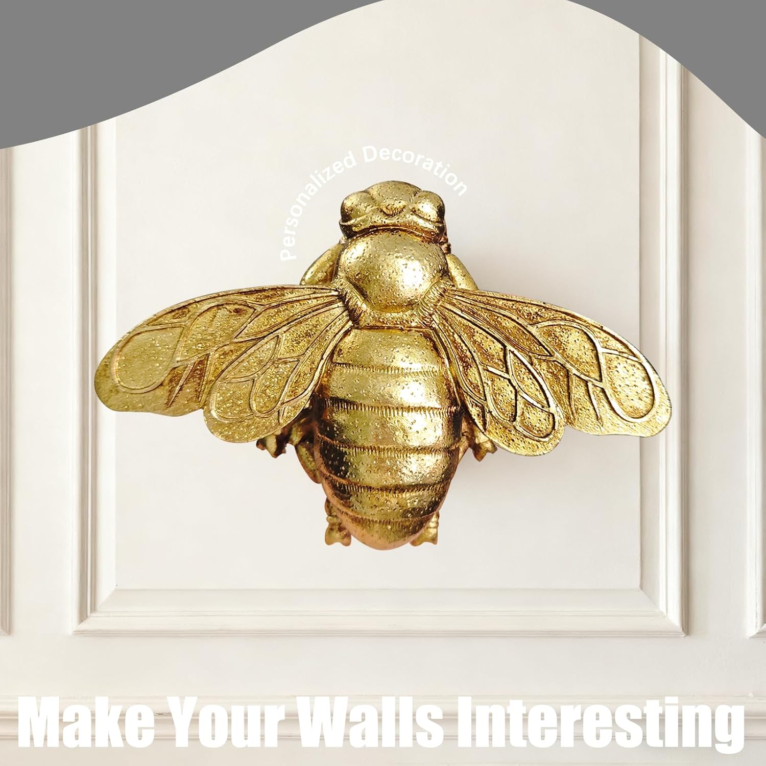 3D Gold Bee Wall Sculpture, Re - đánh giá và giá Resin Art Easy