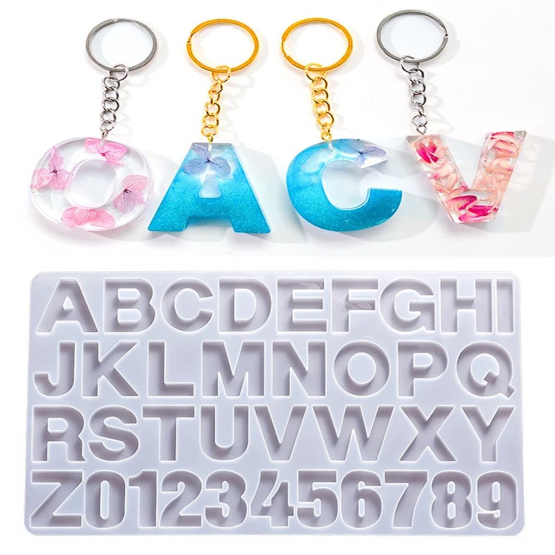 Alphabet Epoxy Resin Silicone  - đánh giá và giá Resin Art Letters