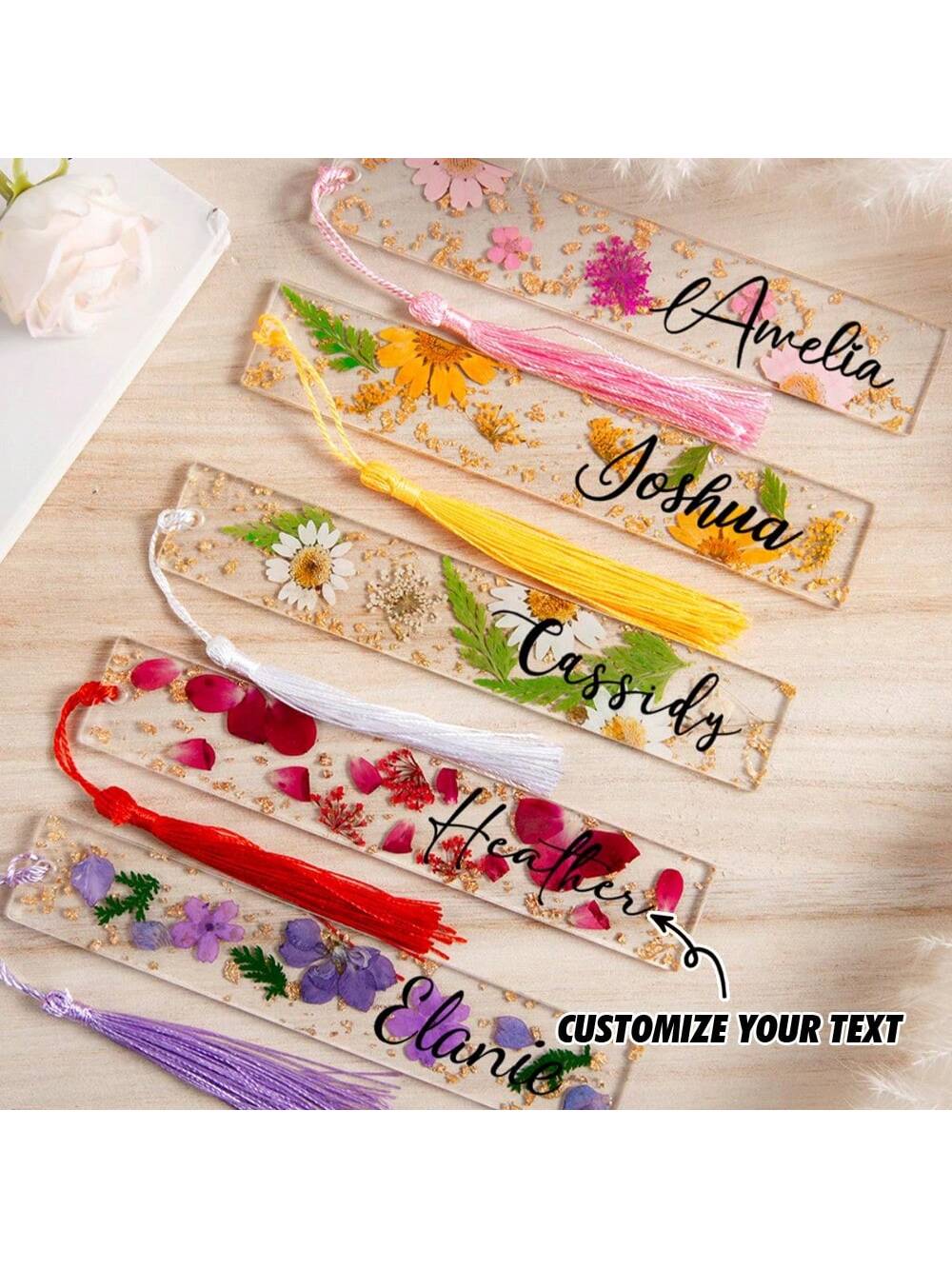 1PC Personalized Pressed Flowe - đánh giá và giá Resin Art Name