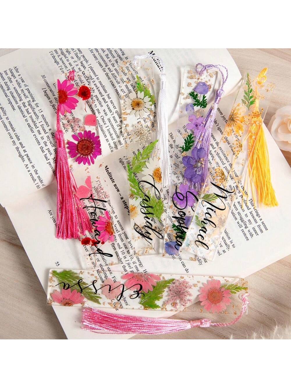 1PC Personalized Pressed Flowe - đánh giá và giá Resin Art Name