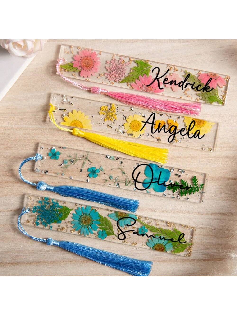1PC Personalized Pressed Flowe - đánh giá và giá Resin Art Name