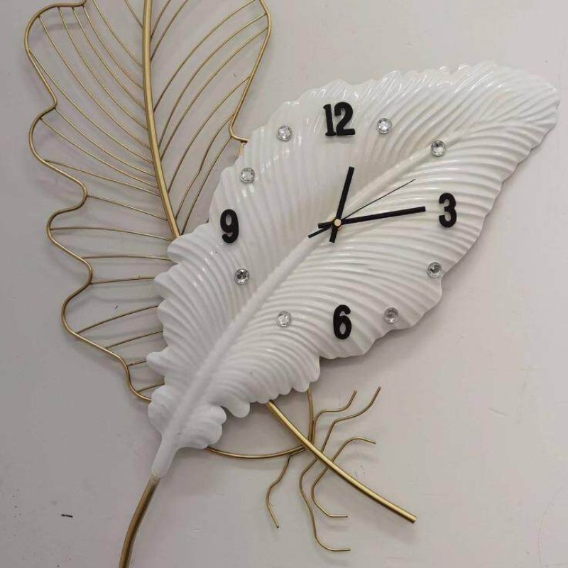 Feather Wall Clock Modern Art  - đánh giá và giá Resin Art Wall Clock