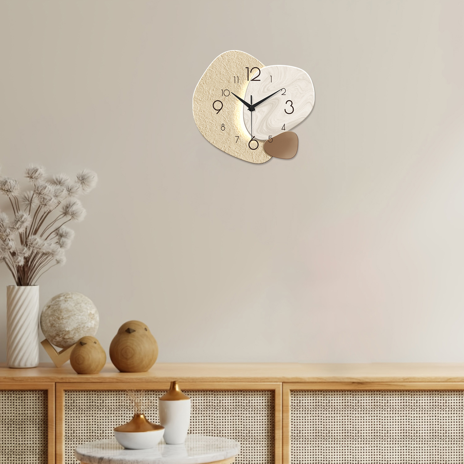 Modern Simple Wall Clock, Sile - đánh giá và giá Resin Art Wall Clock