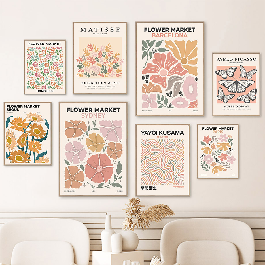 Flower Market Poster Printing  - đánh giá và giá Resin Art Name