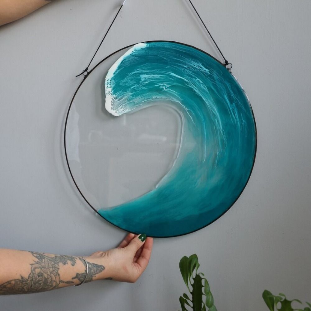 Ocean Scenery Ocean-Wave Wall  - đánh giá và giá Resin Art Easy