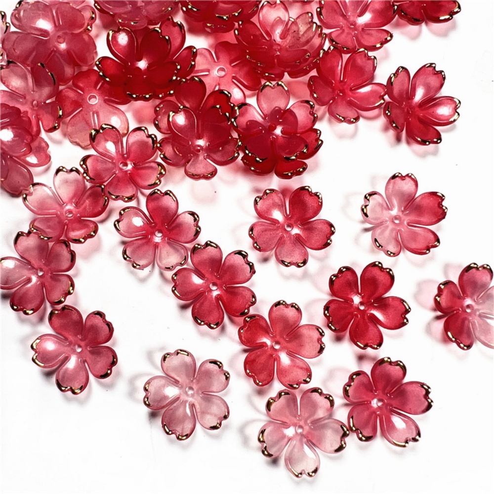 50pcs/lot 19mm Acrylic Cherry  - đánh giá và giá Resin Art Jewellery Kit