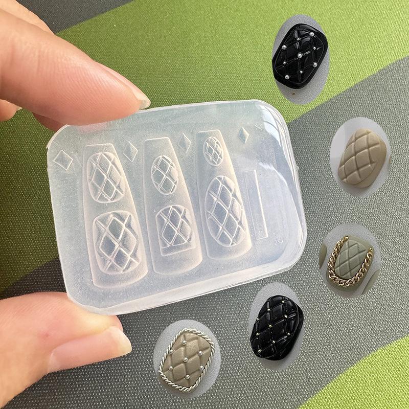 Portable Reusable Silicone Nai - đánh giá và giá Resin Art Templates Free