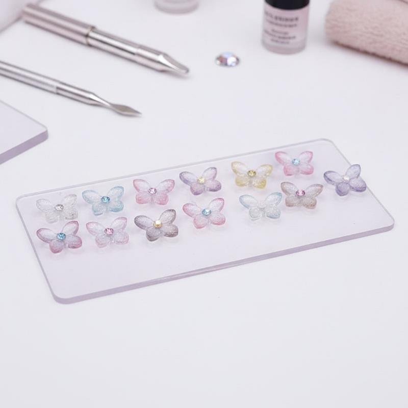 3D Rhinestone Butterfly Flower - đánh giá và giá Resin Art Using Flowers