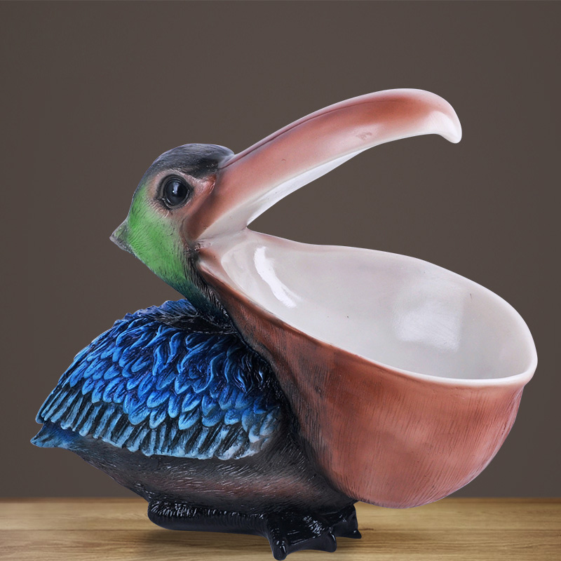 ‌Toucan Pelican Figurine, Key  - đánh giá và giá Resin Art Unique Ideas
