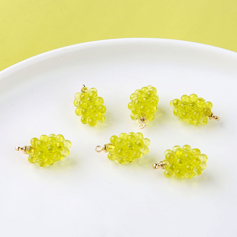 6pcs Cute Little Grapes Resin  - đánh giá và giá Resin Art Jewellery Kit