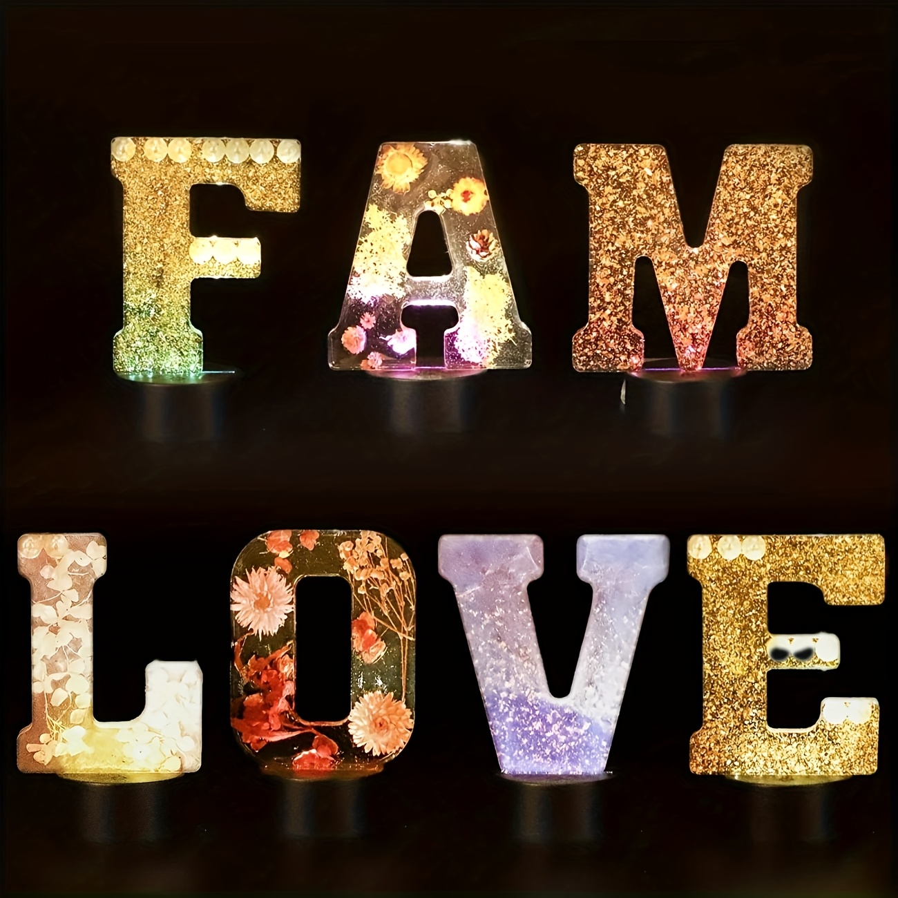 7-Inch Large Letter Resin Mold - đánh giá và giá Resin Art Letters